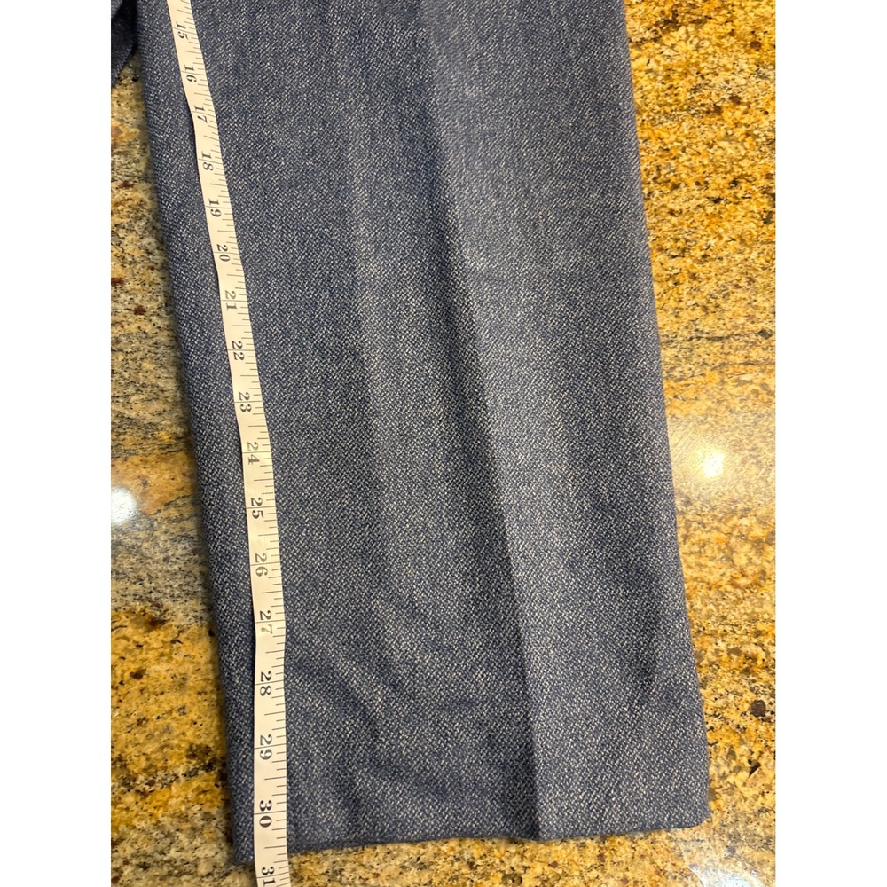 Talbots Womens Blue 100% Wool 3 Button Blazer and Pant Suit Set 14 Professional - Picture 12 of 15